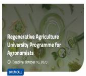 AGRONOMİSTLER İÇİN REJENERATİF TARIM ÜNİVERSİTE PROGRAMININ GELİŞTİRİLMESİ ÇAĞRISI – EIT FOOD