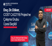 Doç. Dr. Döker, COST Projesine Kabul Edildi