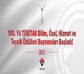 100. Yıl TÜBİTAK Bilim, Özel, Hizmet ve Teşvik Ödülleri Başvuruları Başladı