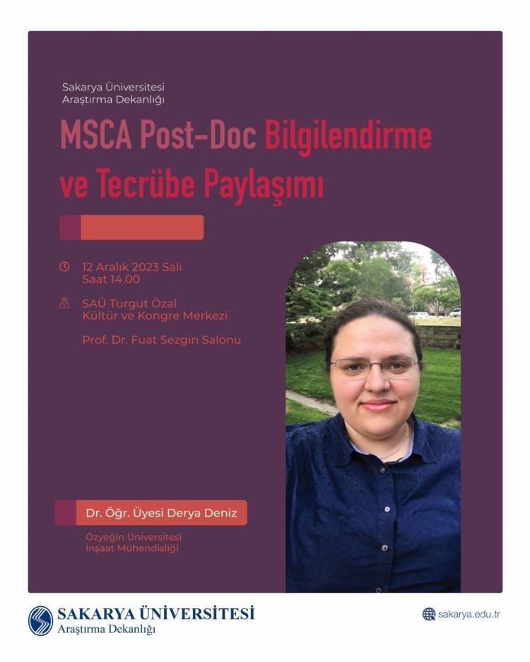 MSCA POST-DOC BİLGİLENDİRME VE TECRÜBE PAYLAŞIMI ETKİNLİĞİ