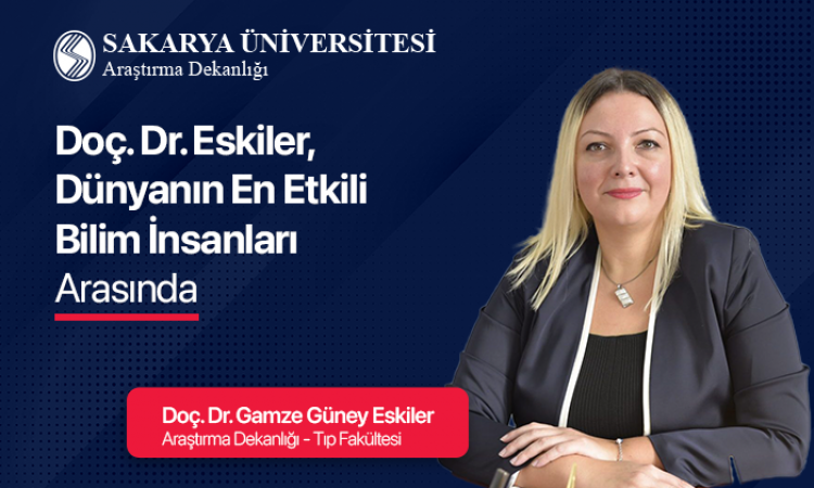 Doç. Dr. Eskiler Dünyanın En Etkili Bilim İnsanları Arasında