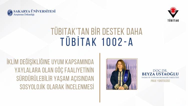 İnsan ve Toplum Bilimleri Fakültesinden TÜBİTAK 1002-A Projesi