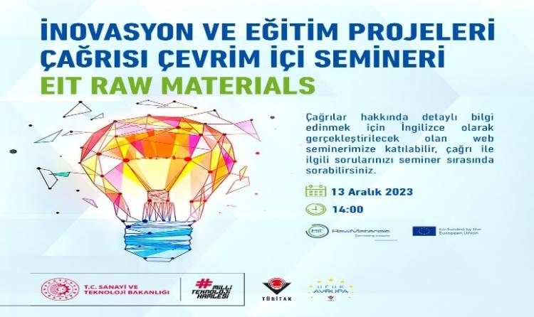 INOVASYON VE EĞİTİM PROJELERİ ÇAĞRISI ÇEVRIM İÇİ SEMINERI – EIT RAW MATERIALS