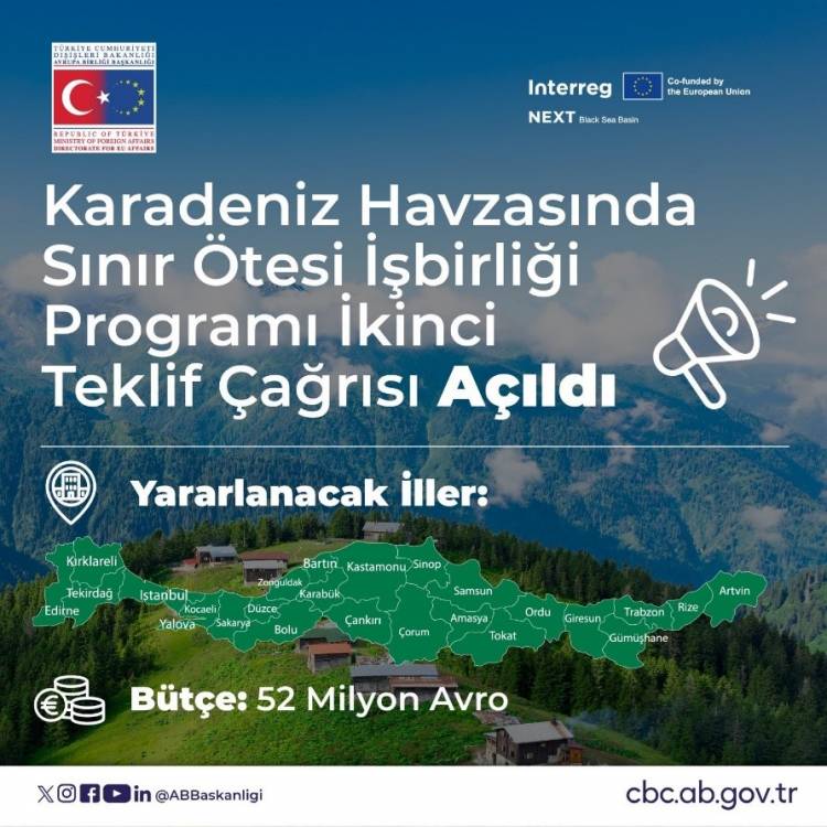 KARADENİZ HAVZASI PROGRAMI SON PROJE TEKLİF ÇAĞRISI AÇILDI