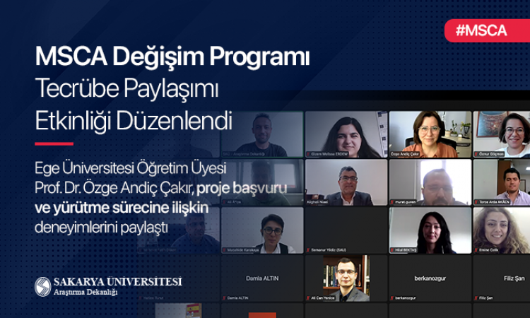 MSCA DEĞİŞİM PROGRAMI TECRÜBE PAYLAŞIMI ETKİNLİĞİ DÜZENLENDİ