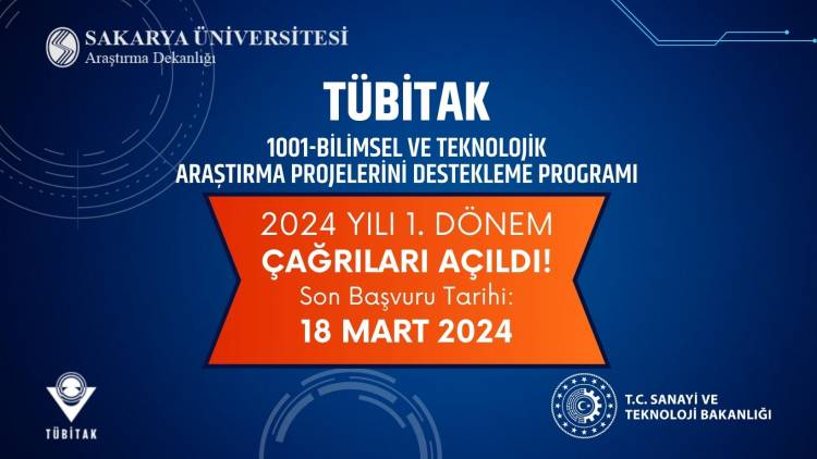 ARDEB 1001 PROGRAMININ 2024 YILI 1. DÖNEM BAŞVURULARI BAŞLADI!